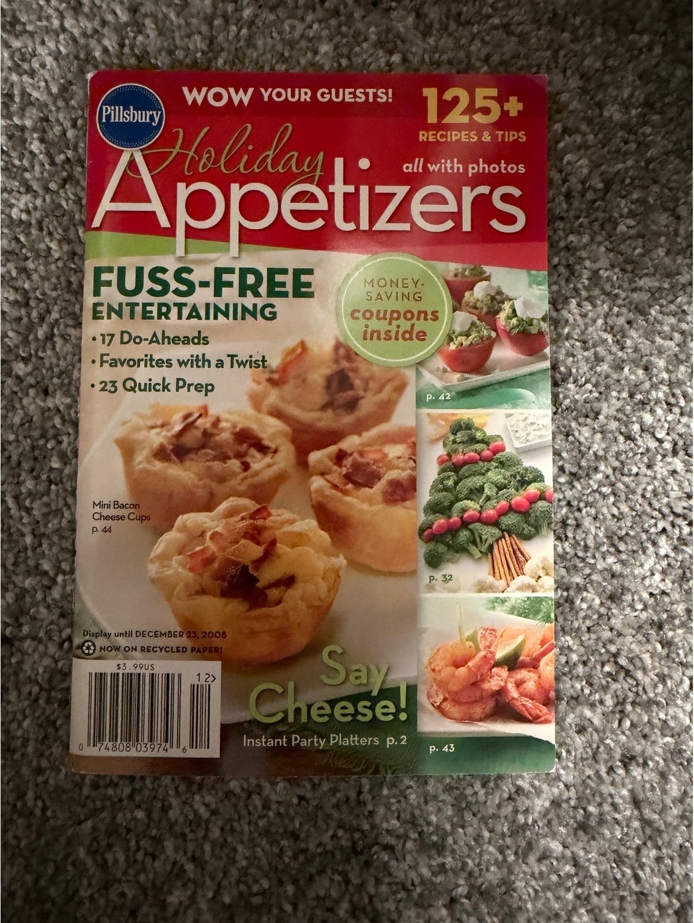 Pillsbury Holiday Appetizers Cookbook Magazine